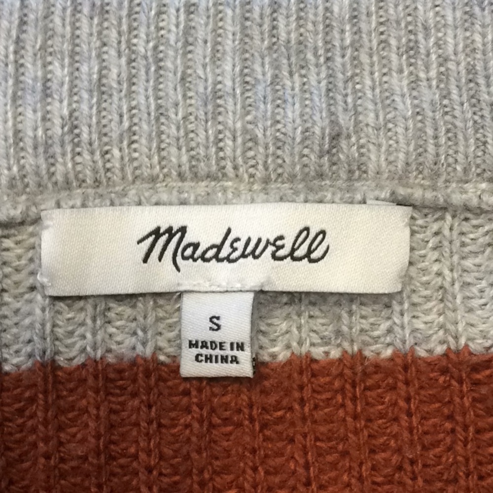Madewell Patch Pocket Pullover Walton Stripe Swea… - image 3